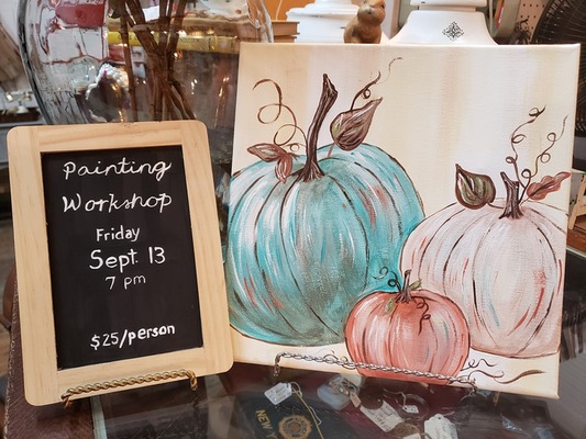 Painting Workshop at Countryside Antiques