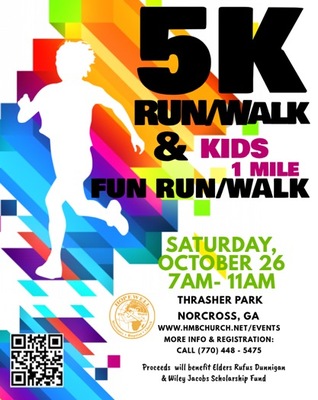 5K Run/1 Mile Walk- Kid Fun Run Scholarship Fundraiser Sponsored by Hopewell