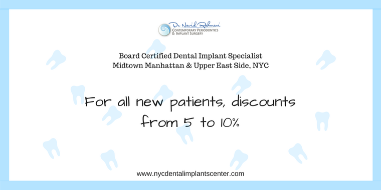 Discount from NYC Dental Implants Centers For All New Patients